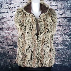 Sport Haley Reversible Faux Fur Vest, Large